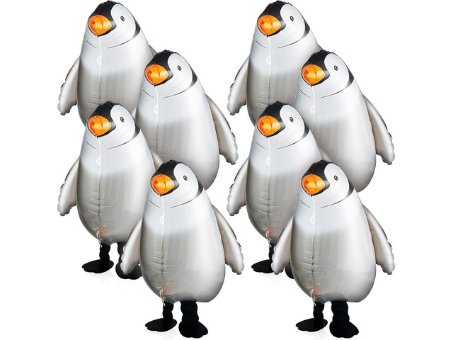 Aoriher 9 Pieces Walking Penguin Balloons Cute Funny Air Foil Animal Party Decorations Balloon for Theme Birthday Party Wedding Baby Shower...