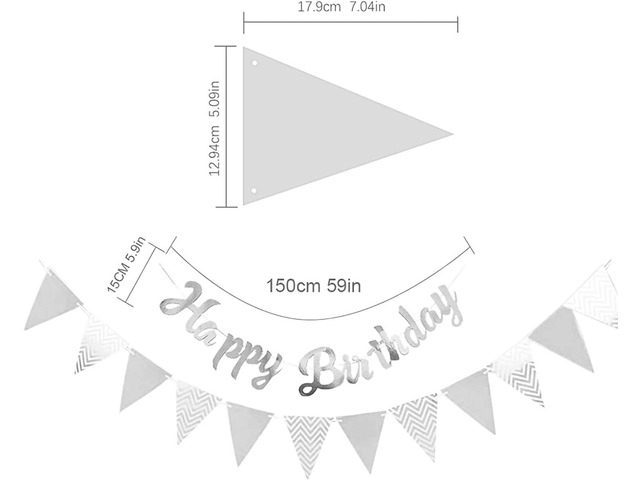 Pet Birthday Party Supplies Set WOOF Letter Balloons Paw Print Balloons for Dog Birthday Party (Silver)