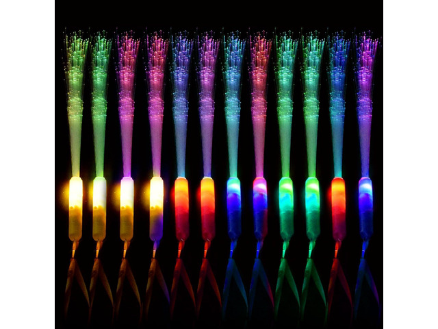 M. best 30pcs Glow Sticks Party Supplies, 3 Modes Colorful Flashing LED Light Up Glow Wands Sticks for Party Favors