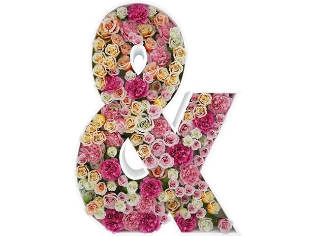 2FT Sign & Mosaic Balloon Frame Letter DIY Fillable Letters Kit for Birthday Party Wedding Backdrop Decor