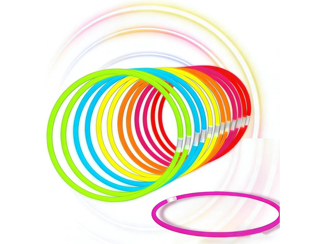 Glow Fever Glow Sticks Bulk 100ct 22'' Glow Necklaces with Connectors, Neon Light Sticks for Party Festivals Raves Concert Birthday Wedding,...
