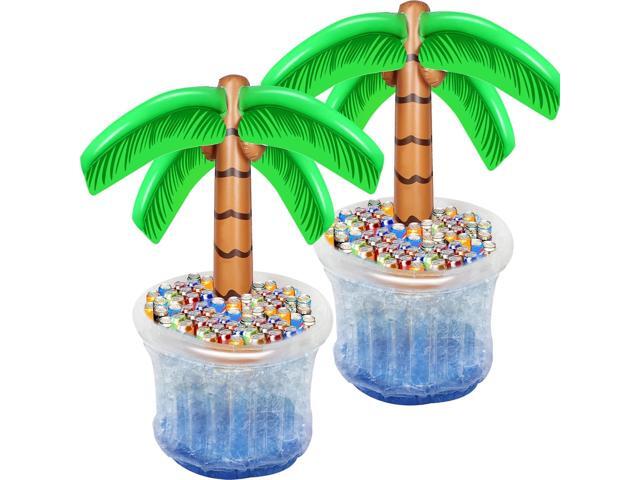 Zcaukya Inflatable Palm Tree Cooler, 60' Blow Up Palm Tree Cooler for Tropical Party Decorations, Hawaiian Party Supplies Pool Decorations