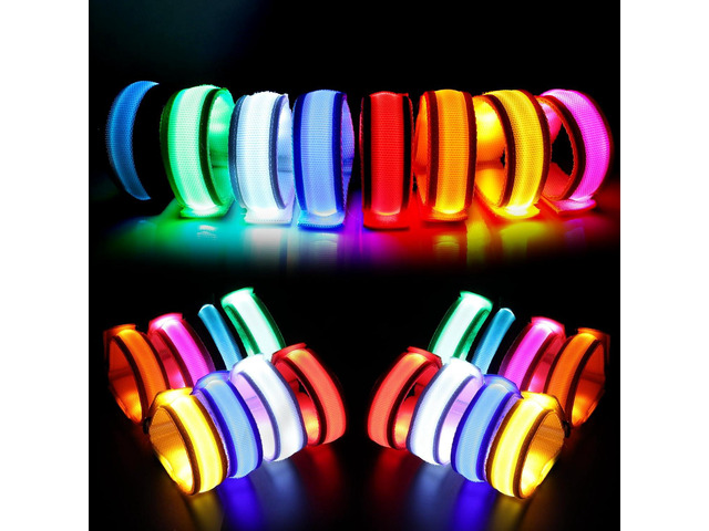 KIRALUMI 24 PCS LED Glow Bracelets, Light Up Bracelets for Kids Adults - Glow in The Dark Party Bracelets Favors Supplies for Christmas, Concerts,...