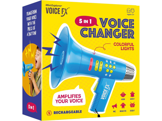 Mini Explorer Voice Changer for Kids - Gifts for Kids - Voice Changing Device for Boys & Girls Ages 3-8+ Olds Birthday Gifts for 3, 4, 5, 7, 8 Year...