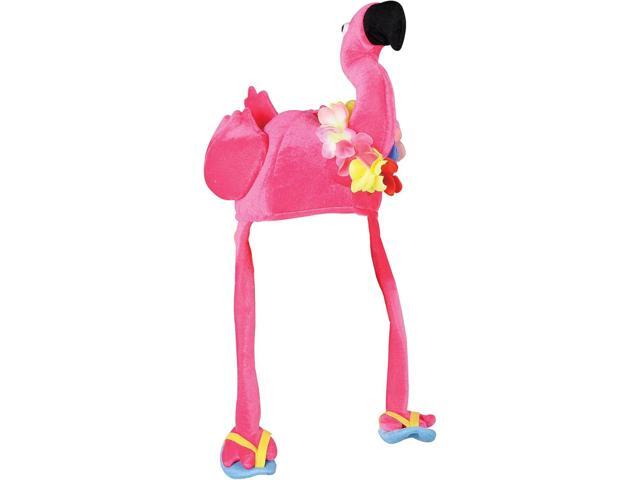 Plush Flamingo Hat Party Accessory (1 count) (1/Pkg)
