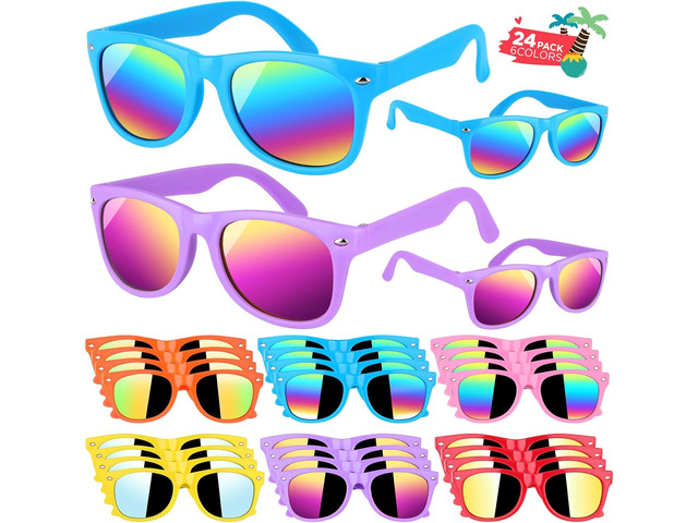 GINMIC Party Favors Kids sunglasses, 24Pack Kids, Boys and Girls Sunglasses Bulk Age 3-8 with UV400 Protection,Party Favors For Kids, Birthday...