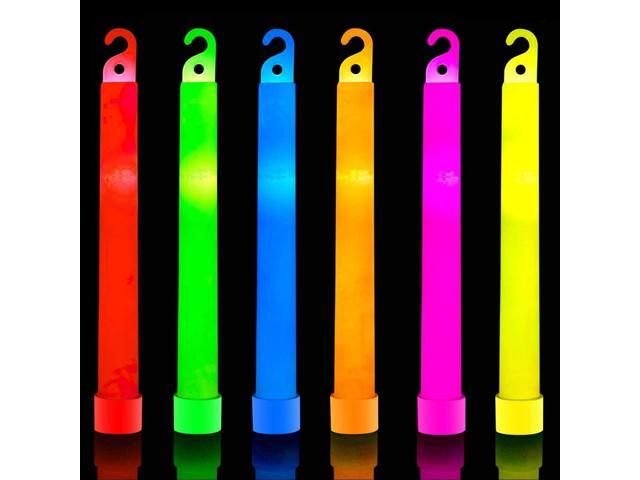 32 PCS Ultra Bright 6 Inch Glow Sticks - Emergency Bright Chem Glow Sticks with 12 Hour Duration - Camping, Hiking Glow Stick Lights - for Parties...