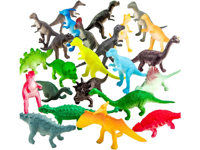 82 Piece Mini Dinosaur Toy Set for Dino Party Favor Supplies Birthday Cupcake Toppers - Assorted Vinyl Plastic Figure Toys for Kids Toddler Pinata...