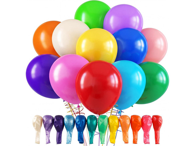 RUBFAC Rainbow Balloons, 120pcs Party Balloons for Birthday Baby Shower Graduation Anniversary Wedding Party Supplies Garland Arch Decoration,12...