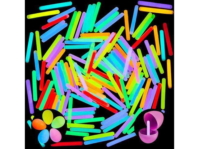JOYIN 200 Mini Glow Sticks(1.7'), 8 Colors, Small Glow in The Dark for Easter Eggs Party Favors,Easter Basket Stuffer Party Pack, Weddings...