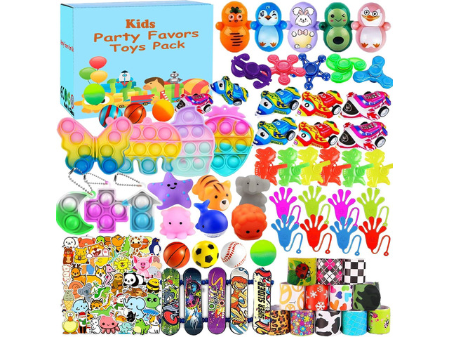 Beilunt 117 Pack Party Favors Toy Easter Egg Filler, Treasure Box Toys for Classroom, Carnival Prizes School Classroom Rewards Pinata Stuffers...