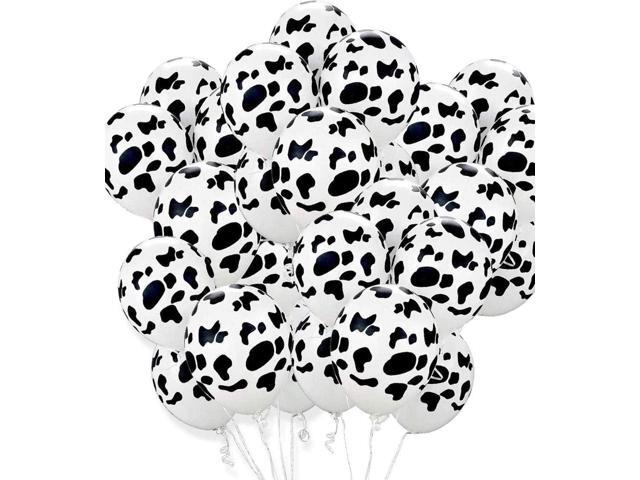 100 PCS Cow Balloons Funny Moo Print for Party Cow Hide Balloons Western Cowboy Theme for Birthday Party Favor Supplies Decorations Cowboy