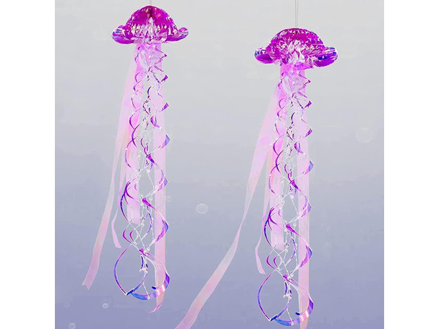 Cheerland Purple Jellyfish Decor Under The Sea Party Decoration Little Mermaid Theme Birthday Decorations Ocean Theme DÃ©cor Hanging Jelly Fish...