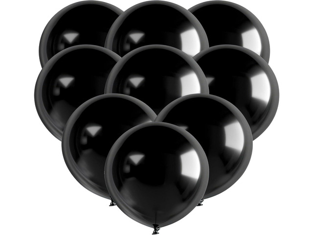 GuassLee 24pcs Black Balloons Clearance 18 Inch Big Black Latex Balloons Large balloons for Birthday Wedding Halloween Party New Year's Day...