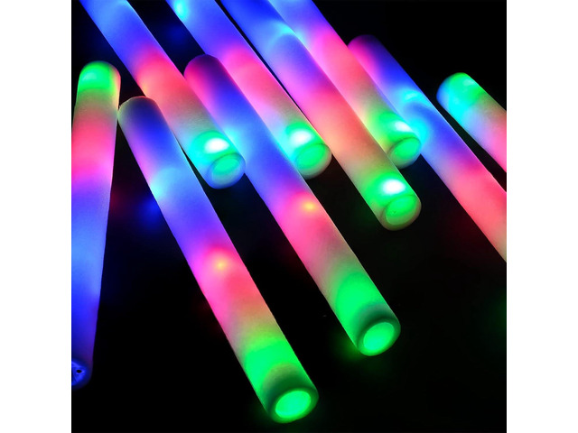 150 Pcs Glow Sticks Bulk-LED Foam Sticks Glow in The Dark Party Supplies,Foam Glow Sticks for Wedding, Party, Concert,Raves, Party Favors Halloween...