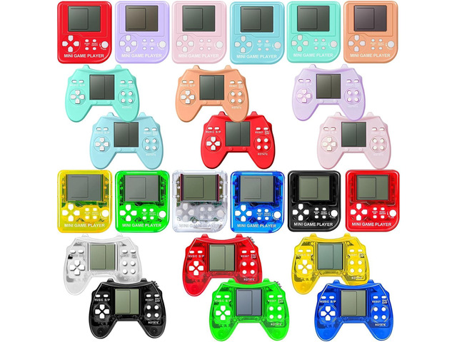 24 Pack Video Game Party Favors for Kids Video Game Keychain Video Game Birthday Party Supplies