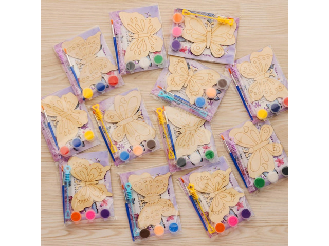 VENUSFIT Butterfly Party Favors - 12 PCS Butterfly Birthday Party Supplies - Butterfly Bubbles & Paint Crafts - Butterfly Birthday Decorations...