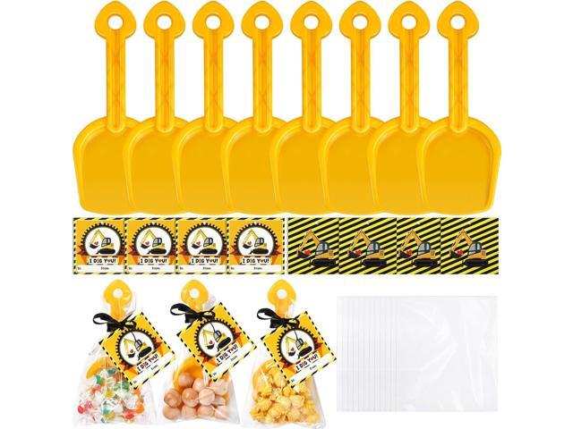 Capoda 30 Sets End of Year Gifts for Students Construction Party Plastic Shovel I Dig You Cards with Clear Cellophane Bags for Boys Girls Classroom...