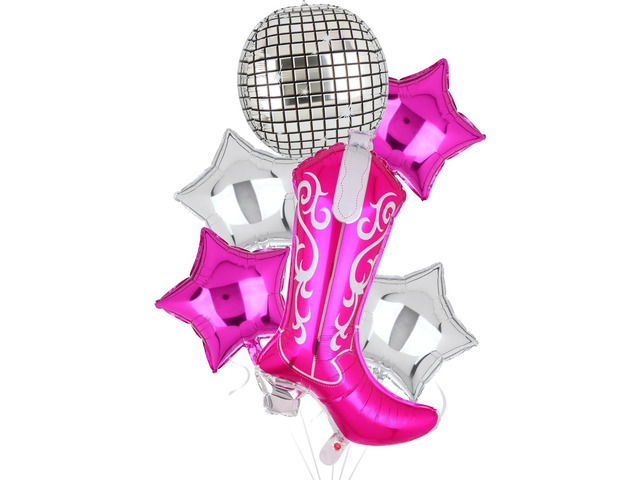 Disco Cowgirl Party Decorations Cowgirl Boot Balloons 90s 80s Birthday Let's Go Girls Western Bridal Shower Last Rodeo Bachelorette Theme Party...