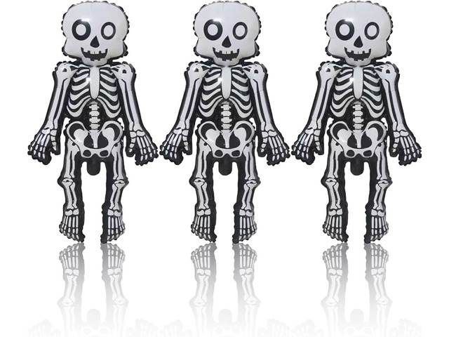Skeleton Man Balloons Halloween Foil Balloons Skull Balloon for Halloween Themed Party Decoration Supplies Birthday Decoration Decor Ballons Arch...
