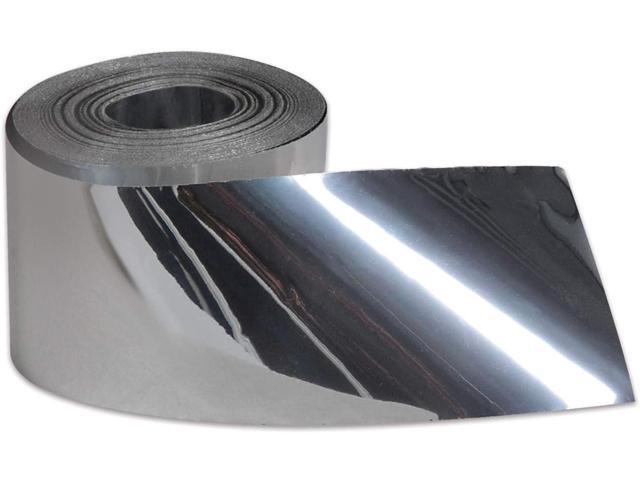 Beistle Silver Metallic Plastic Streamer Hanging Wedding Showers And Birthday New Year's Eve Indoor Outdoor Party Decor, 3' x 200'