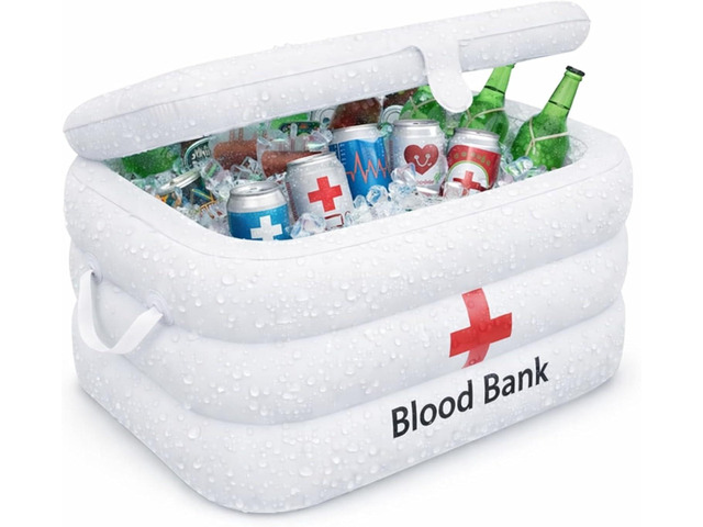 ArtCreativity Inflatable Cooler, Nurse Week Decorations, Hospital-Themed Drink & Snack Holder, Nurse Graduation Party Decorations, Halloween Party...