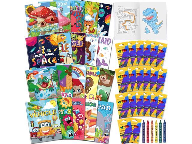 Elfew 20 Set Small Coloring Books with Crayons for Kids Party Favors, Bulk Coloring Books for Kids Ages 2-4, Gifts Goodie Bag Stuffers, Classroom...