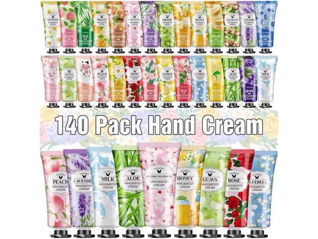 VESPRO 140 Pack Hand Cream Gifts Set, Bulk Gifts for Women, Hand Lotion Travel Size for Dry Cracked Hands, Mini Hand Cream for Teacher Appreciation.