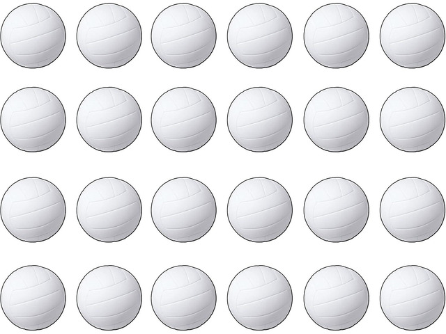 Beistle Pack of 24 Volleyball Cutouts, Wall Decorations for Team Sports Party, Pep Rally, Sports Themed Party Decor, Beach Party Supplies 13.5'