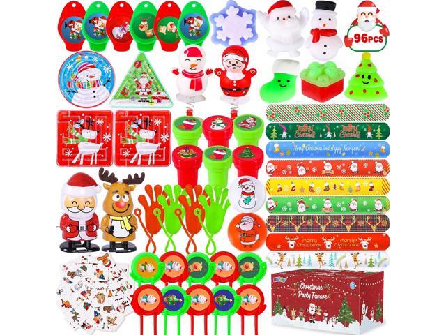 MGparty 96Pcs Christmas Toys Bulk Party Favors for Kids Stocking Stuffers Pinata Fillers Classroom Rewards Carnival Prizes Treasure Box Toys...
