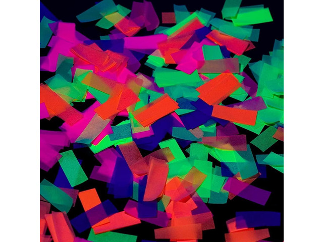20000 Pieces Glow King Blacklight Reactive Paper Confetti Premium UV Fluorescent Glow Party Gift for Decorations and Birthdays Ideal for...