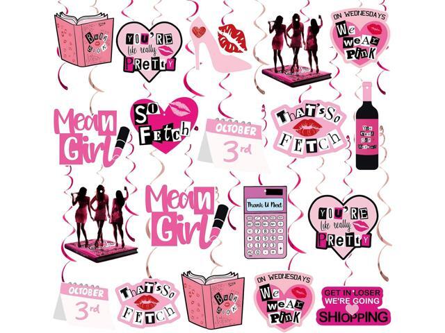 Popular Girl Birthday Party Set Pink High School Queen Theme Burn Book Popular Girl Birthday Decorations Pink Party Decorations Hot Pink Girls...