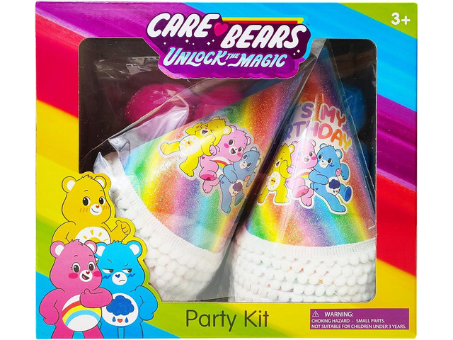 LUV HER Care Bears Birthday Decorations 31pc Room Decorations Original Care Bears Party Supplies: Party Hats Birthday Banners Balloons Rainbow...