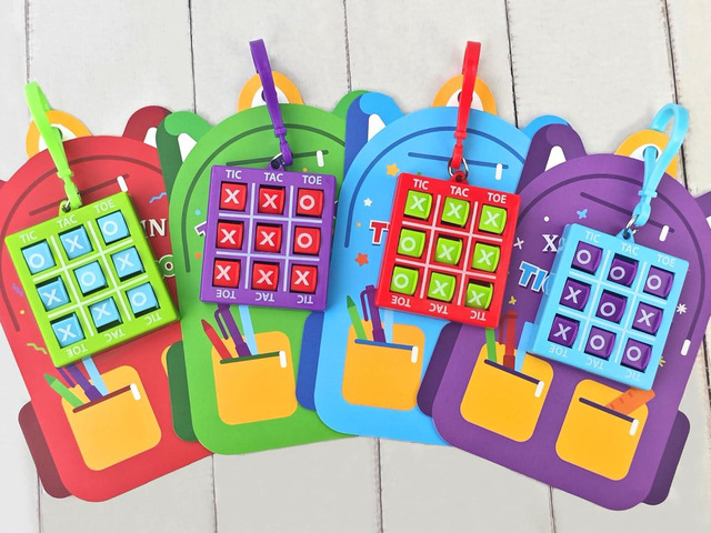 Leetous 28 PCS Tic Tac Toe Game Keychain Bulk Kids Party Favors for Birthday, Goodie Bag Fillers, Classroom Prize Box Toys, Treasure Chest &...