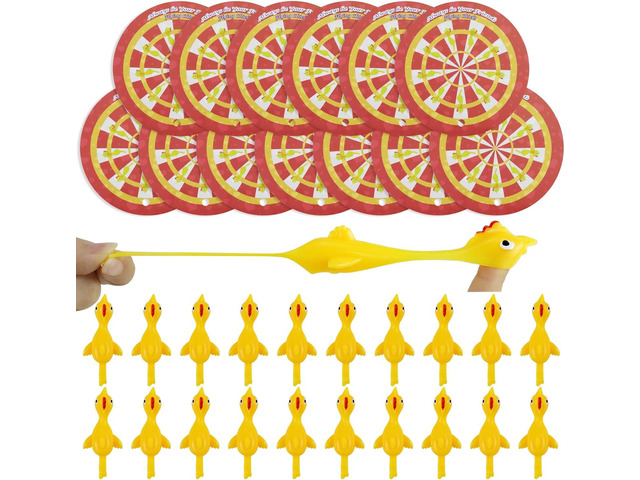Valentines Day Cards for Kids School 36pcs Flying Chicken Slingshot Toys with Valentine Cards, Valentine Exchange Cards for Boys Girls Toddler...