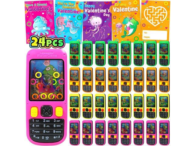 24pcs Water Games Handheld Valentines Day Cards Gifts For Kids Water Ring Game Toys With Valentines Greeting Cards Valentines Party Favors...