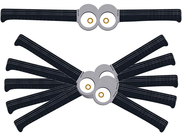 Unique Despicable Me Paper Goggles 24ct Minion-Themed Party Accessories Despicable Me Birthday Party Supplies for Kids