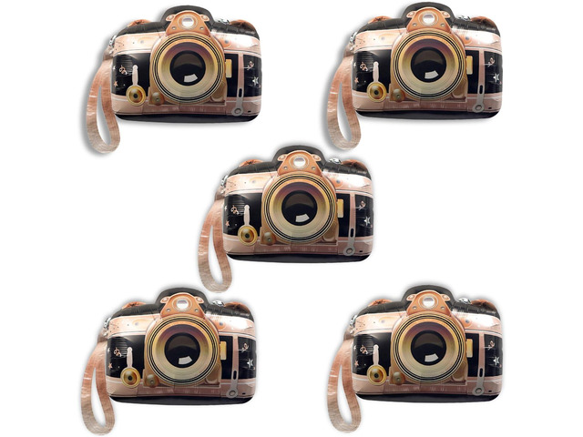 5PCS Large Camera Balloon Helium 26inch for Social Media Party Decoration, Halloween Party Decoration, Movie Night Supplies, Christmas Decor, Movie...