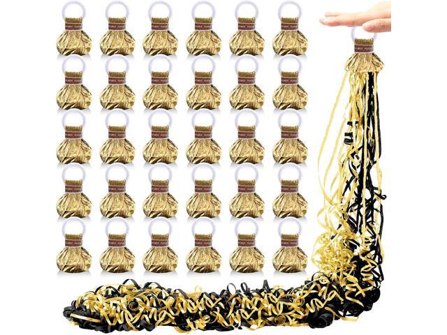 WinnerWhy 30 Pcs No Mess Confetti Poppers Hand Throw Streamers Party Poppers for Graduation 2026 Birthday Celebrations Wedding Engagement...