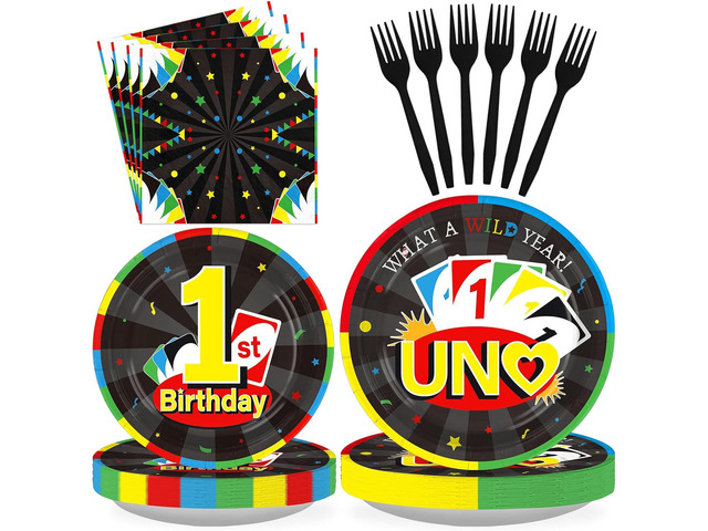 96Pcs Card Game 1st Birthday Party Decorations Game Night Plates and Napkins Disposable Colorful Play Card Tableware Set for Boys Cards Games...