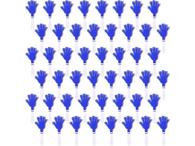 48 Pcs Red/White/Blue Hand Clappers 7.5 Inch Noise Makers Plastic Clapping Hands Noisemakers Patriotic Parties, Sporting Event, Concert Supplies...
