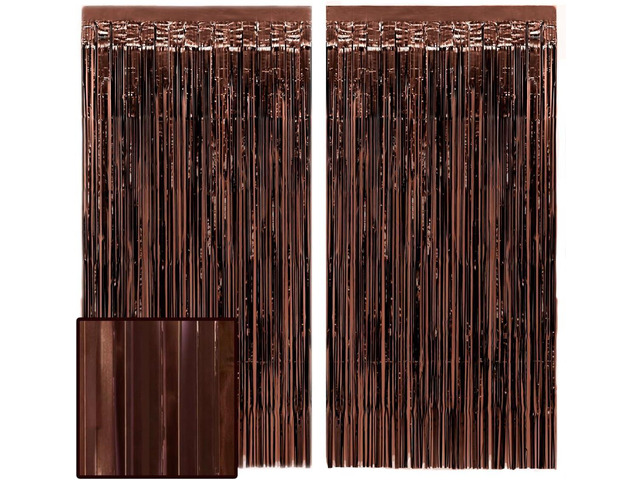 xo, Fetti Brown Party Curtain - Set of 2 Espresso Martini Fringe, Bachelorette Decorations, Cute Birthday Photo Booth, Party Backdrop, Bday Supplies