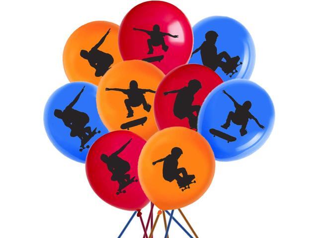 64PCS Skateboard Latex Balloons -Skateboard Themed Party Supplies Decorations Ribbons for Baby Shower Wedding Birthday Party Favors Holiday...