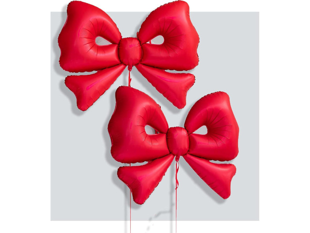 Gaint Bow Balloons Bow Party Decorations for Girl Women Birthday Decorations Giant Foil Balloon for Baby Shower Bridal Engagement Wedding Decor...