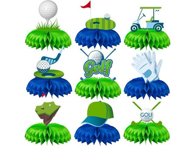 9 Pcs Golf Centerpieces Golf Party Decorations Golf Table Decorations Golf Birthday Party Decorations Golf Party Supplies