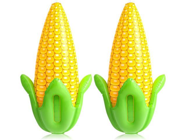 Deekin 2 Pack PVC Corn Balloons Inflatable Corn Cob 24' x 13' Blow up Harvest Decorations Balloons for Farm Fall Thanksgiving Party Decoration...