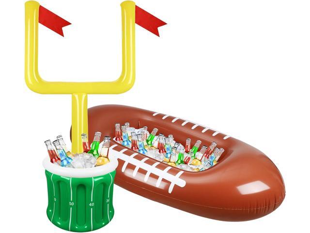 Zhanmai 2 Pcs Inflatable Football Drink Cooler Football Party Supplies Inflatable Cooler for Sports Party Favor Decorations