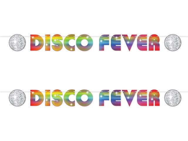 Beistle 70's Disco Fever Streamer, 2 Piece, 6' x 7', Multicolored