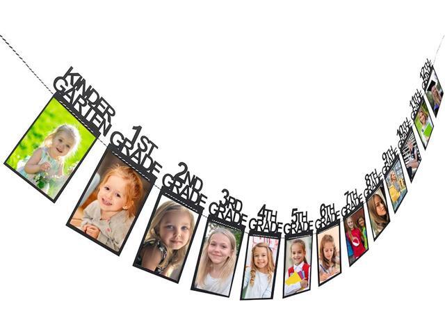 2026 Graduation Decorations Class of 2026 2027 Decorations Graduation Photo Banner 8x10 Graduation Party Supplies, Black, TE003