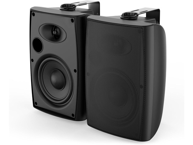 Herdio 400W 6.5 Inch Passive Outdoor Speakers Wired Waterproof,2 Way Wall Mounted Speakers with Powerful Bass for Patio Home Indoor Poolside Deck...
